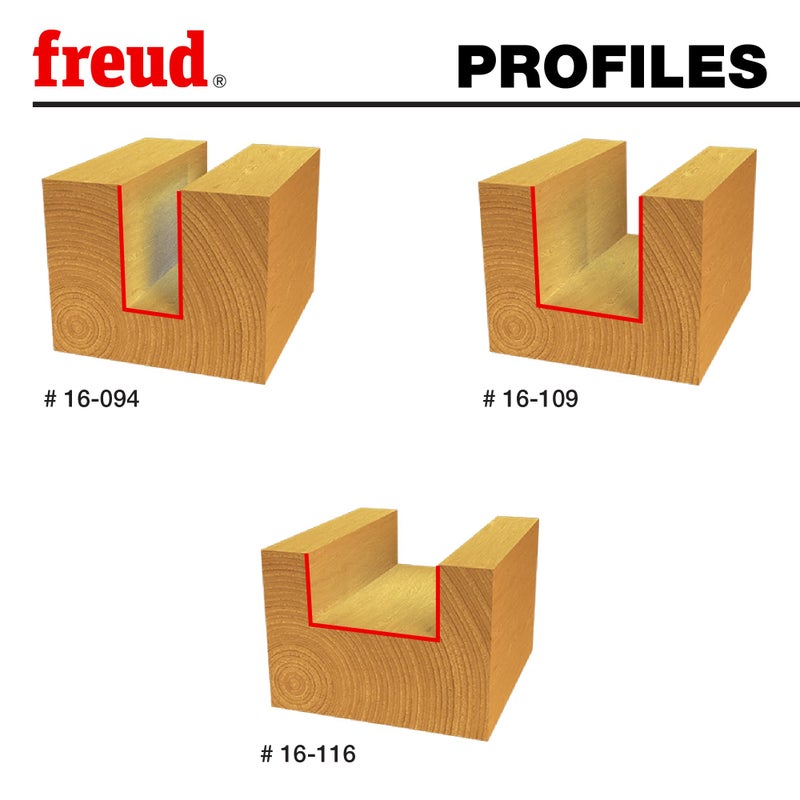 Freud 89-670: 3 Piece Undersized Plywood Bit Set (1/2" Shank) - Image 2